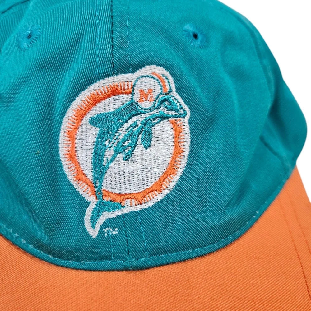 Vintage 90 Mighty Mac Retro Miami Dolphins NFL Football Snapback Hat Cap Toddler